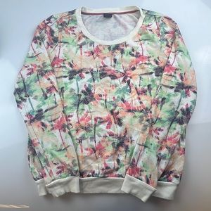 Pssst Printed Tropical Sweatshirt S92-28